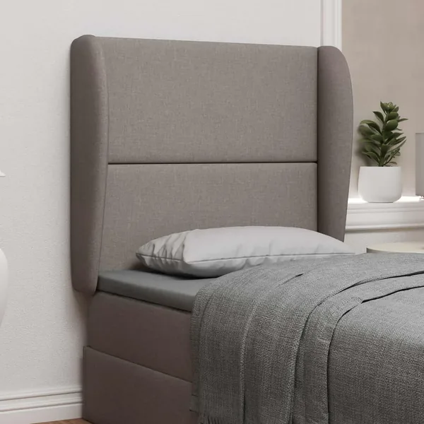 Oreille de tête de lit Beige 80 x 23 x 6 cm tissu