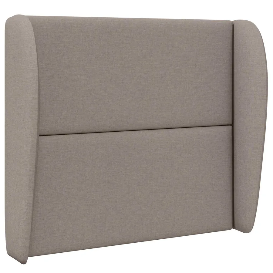 Oreille de tête de lit Beige 80 x 23 x 6 cm tissu - 3