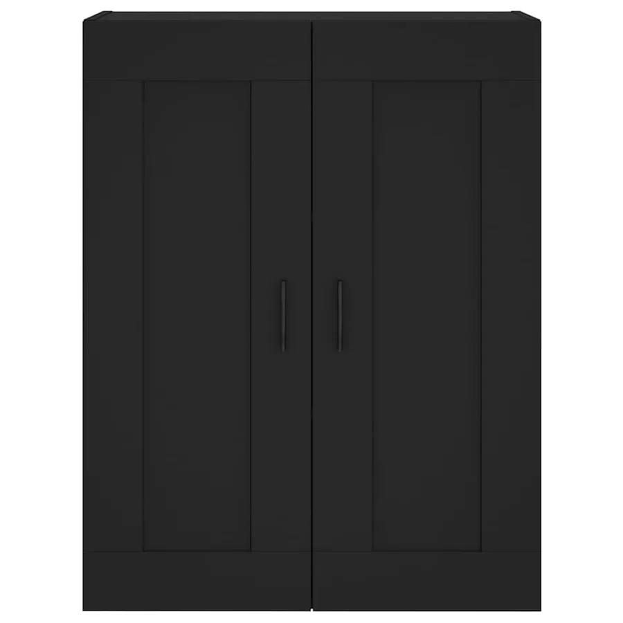 Armoire murale noir 69,5x34x90 cm bois d'ingénierie - 6