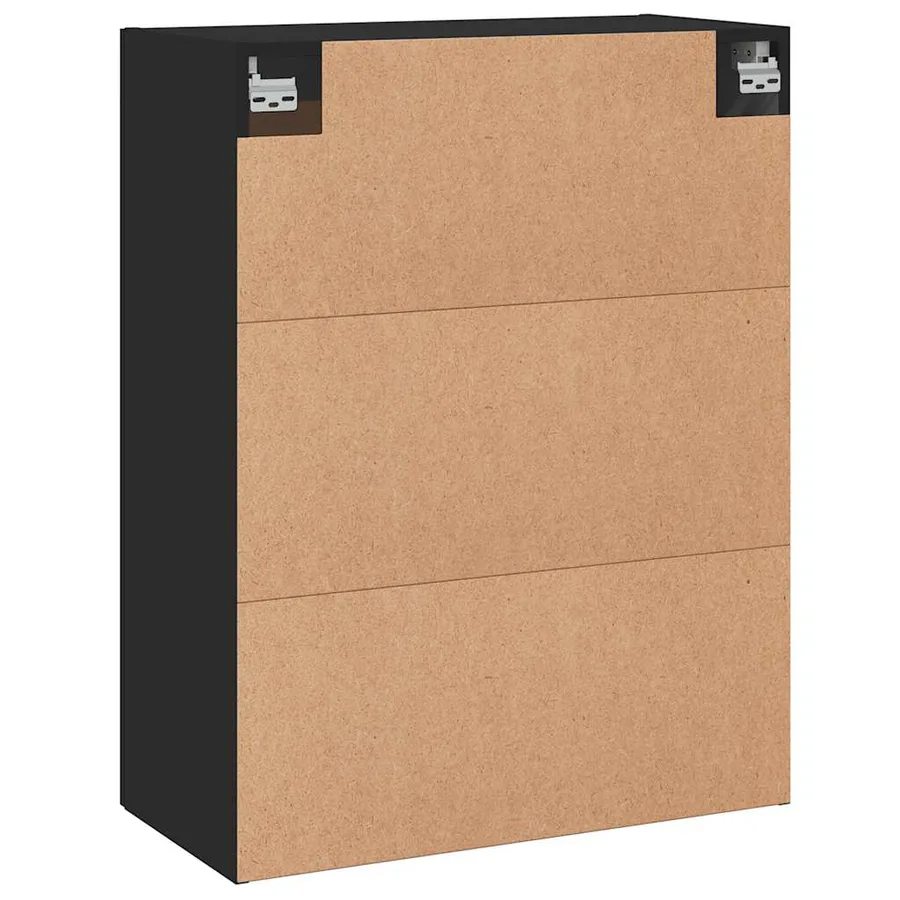 Armoire murale noir 69,5x34x90 cm bois d'ingénierie - 9