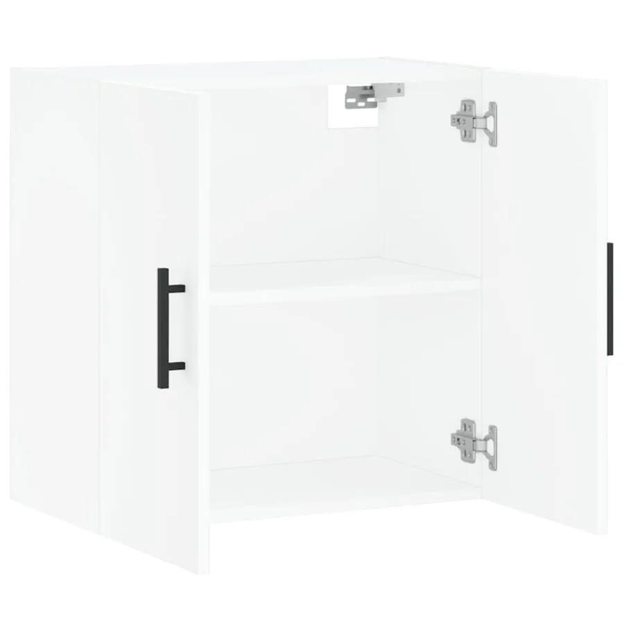 Armoire murale blanc 60x31x60 cm bois d'ingénierie - 6