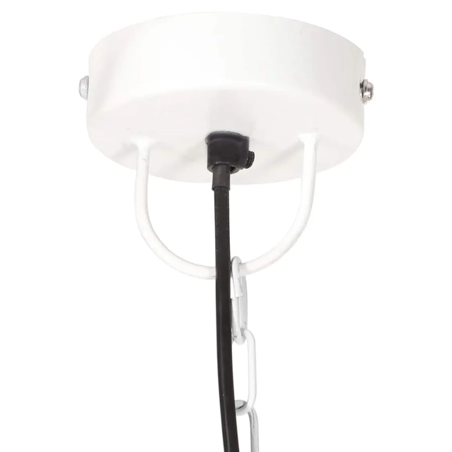 Lampe suspendue industrielle 25 W Blanc Rond 30 cm E27 - 7