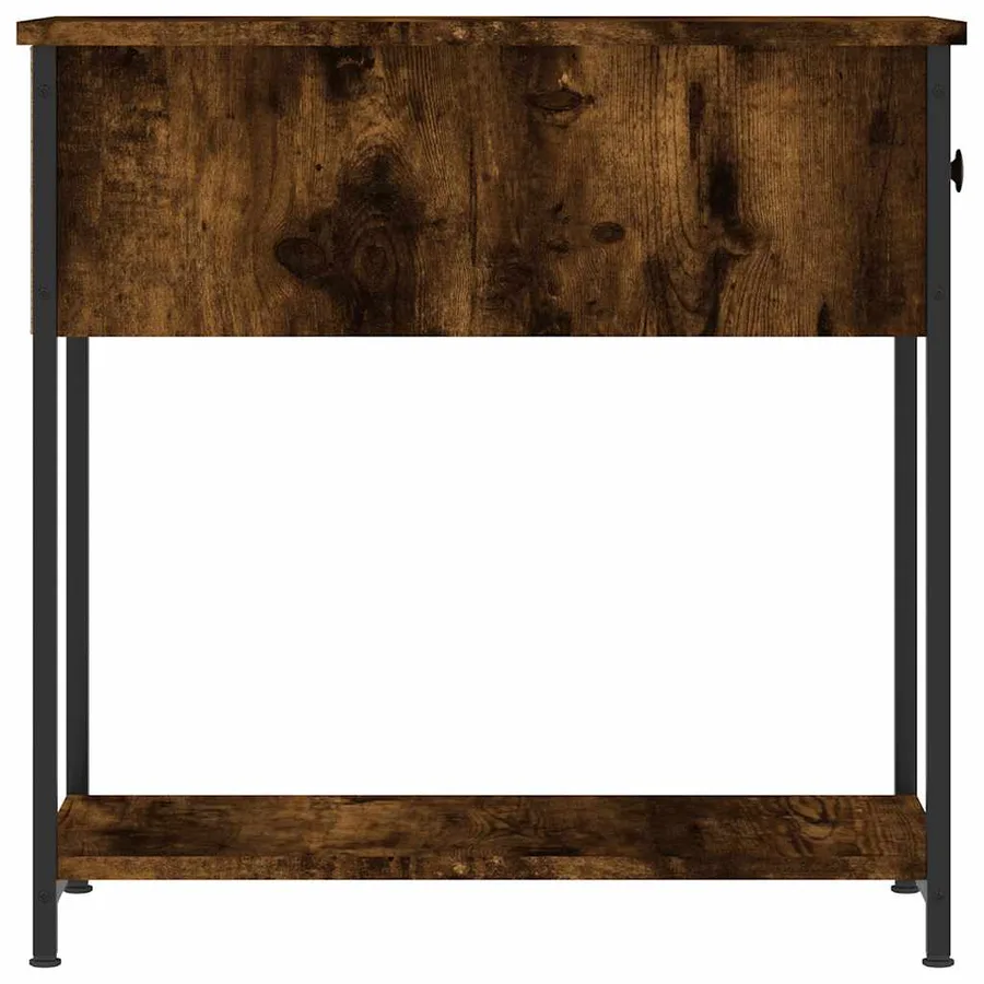 Tables de chevet 2 pcs chêne fumé 30x60x60 cm bois d'ingénierie - 8