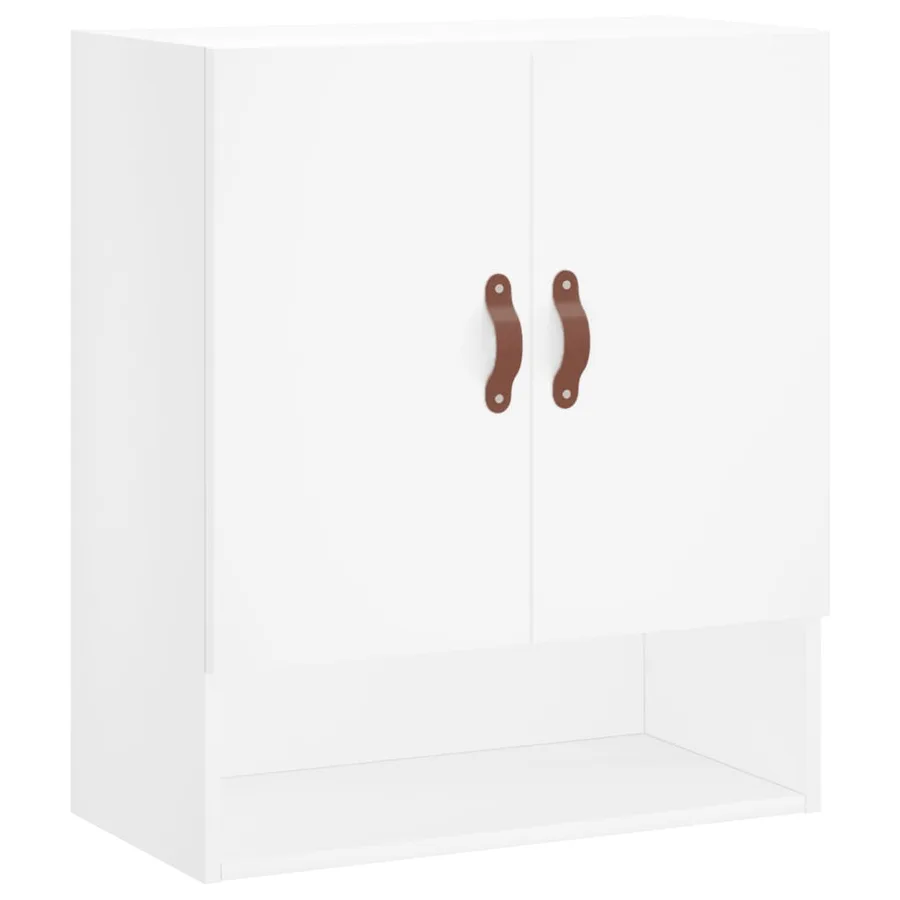 Armoire murale blanc 60x31x70 cm bois d'ingénierie - 2