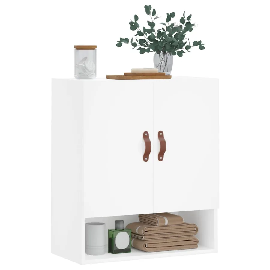 Armoire murale blanc 60x31x70 cm bois d'ingénierie - 3