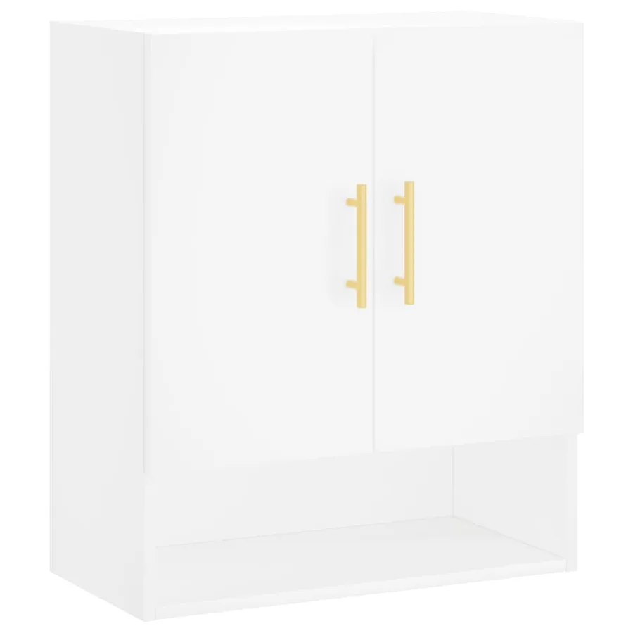Armoire murale blanc 60x31x70 cm bois d'ingénierie - 2
