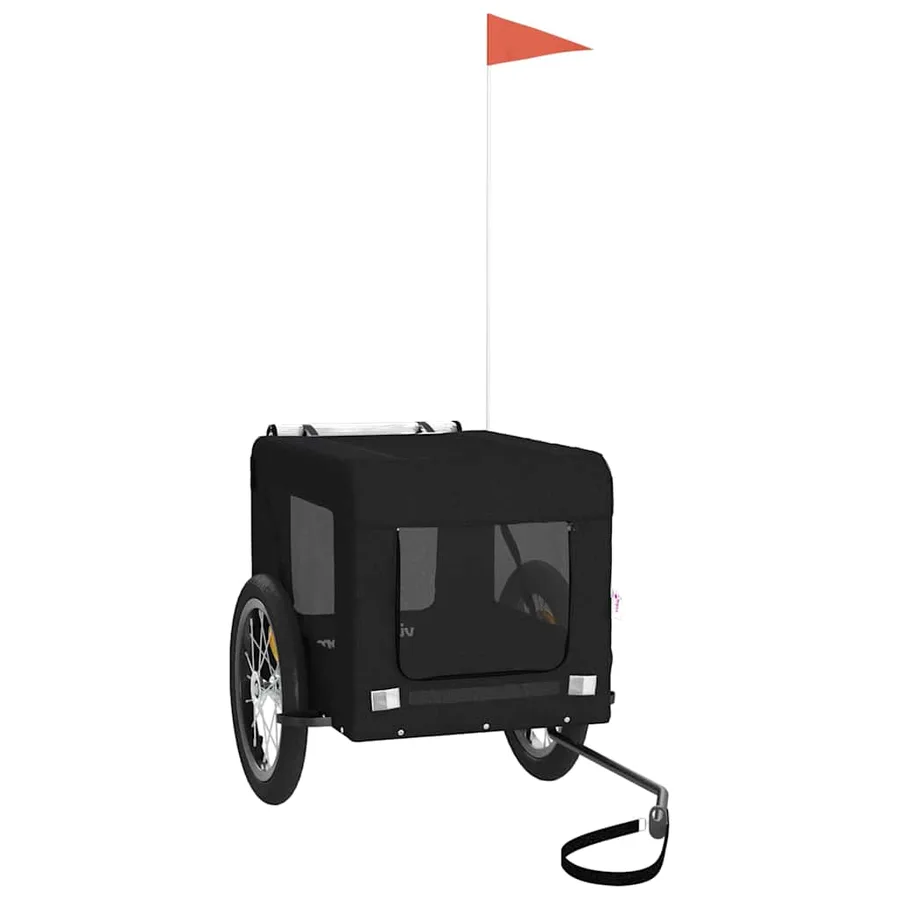 Remorque de vélo pour animaux de compagnie noir - 2