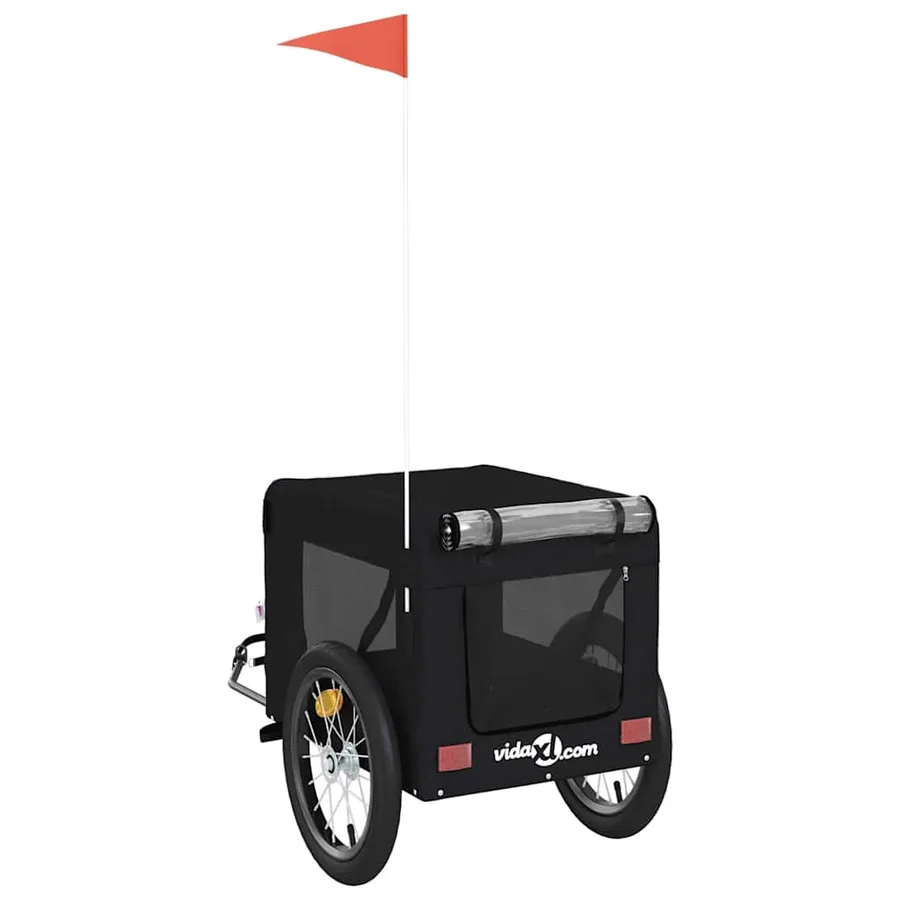 Remorque de vélo pour animaux de compagnie noir - 9