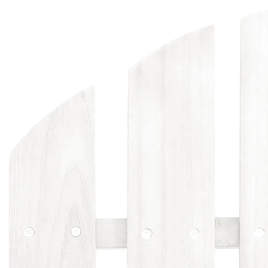 Chaise de jardin Adirondack avec table Bois de sapin Blanc - 7