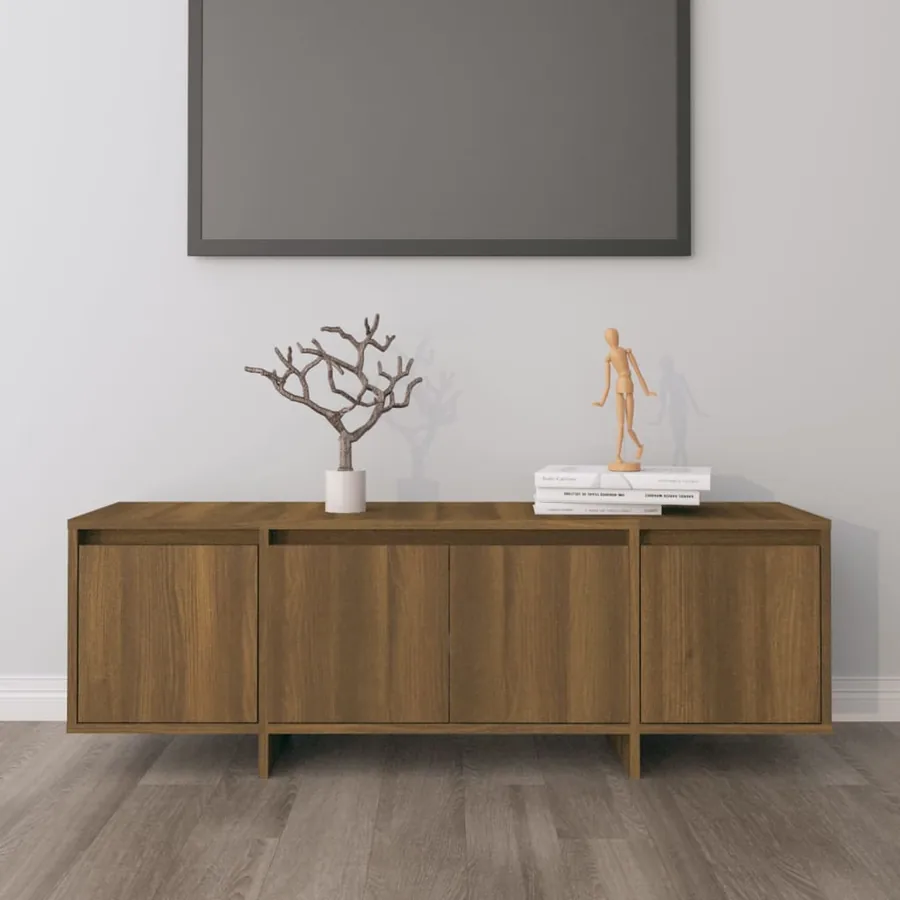 Meuble TV Chêne marron 120x30x40,5 cm Bois d'ingénierie