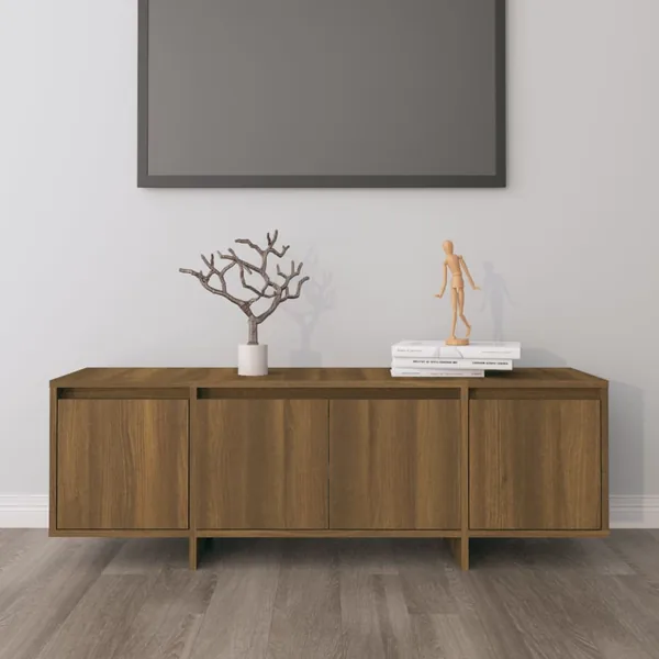 Meuble TV Chêne marron 120x30x40,5 cm Bois d'ingénierie