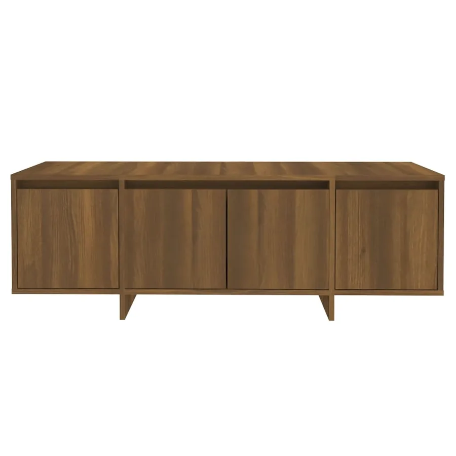 Meuble TV Chêne marron 120x30x40,5 cm Bois d'ingénierie - 6