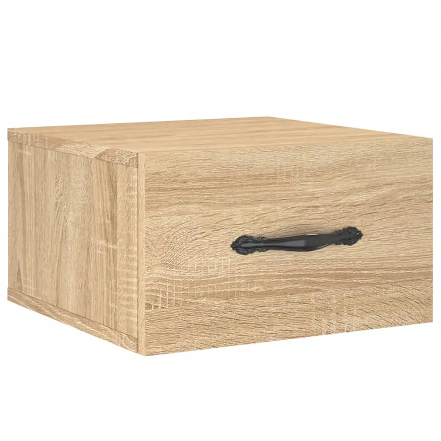 Table de chevet murale chêne sonoma 35x35x20 cm - 2
