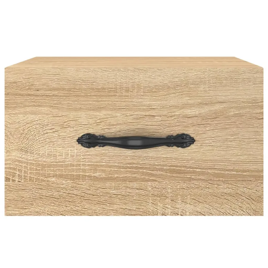 Table de chevet murale chêne sonoma 35x35x20 cm - 5