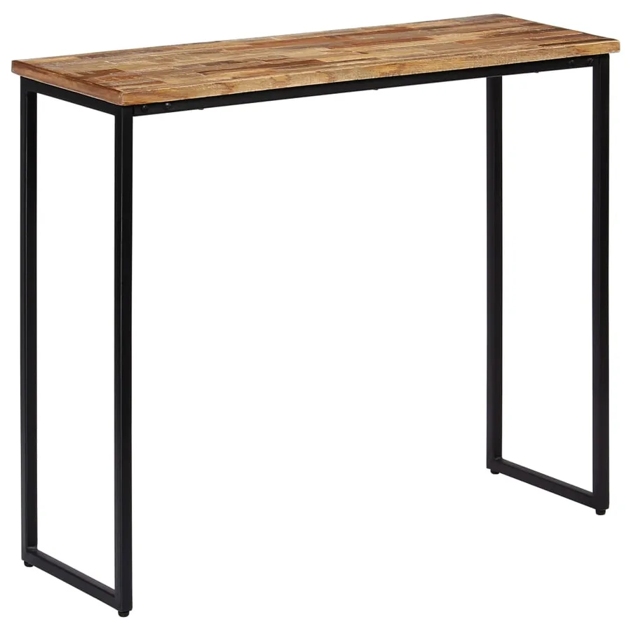 Table console Teck recyclé massif 90 x 30 x 76 cm - 14