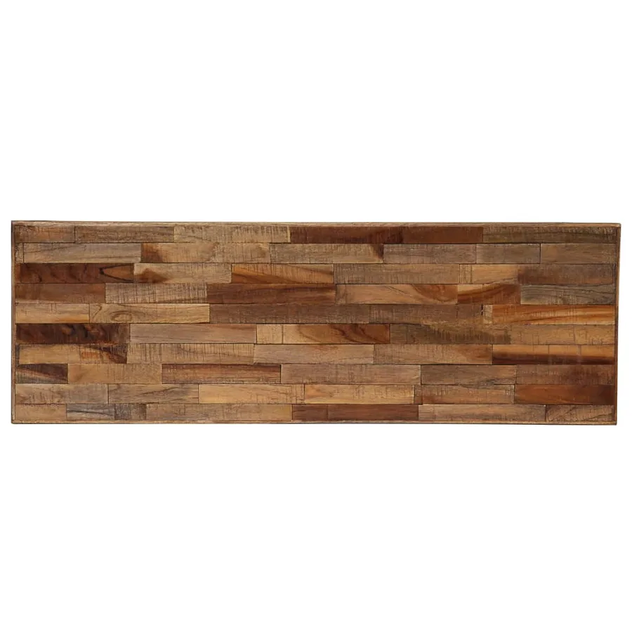 Table console Teck recyclé massif 90 x 30 x 76 cm - 3