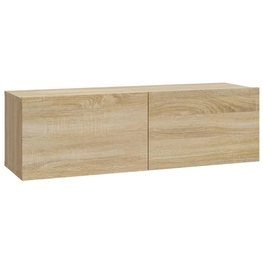 Meubles TV muraux 4 pcs chêne sonoma 100x30x30 cm - 4