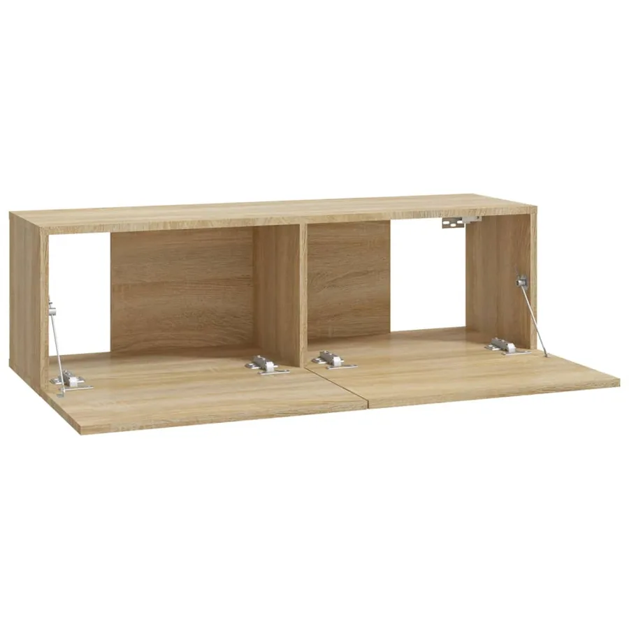 Meubles TV muraux 4 pcs chêne sonoma 100x30x30 cm - 7