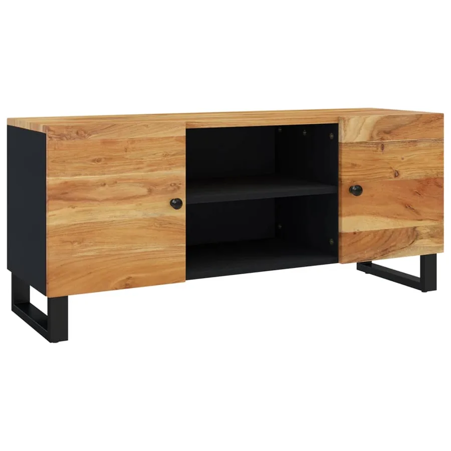 Meuble TV 105x33x46 cm Bois d'acacia massif - 2