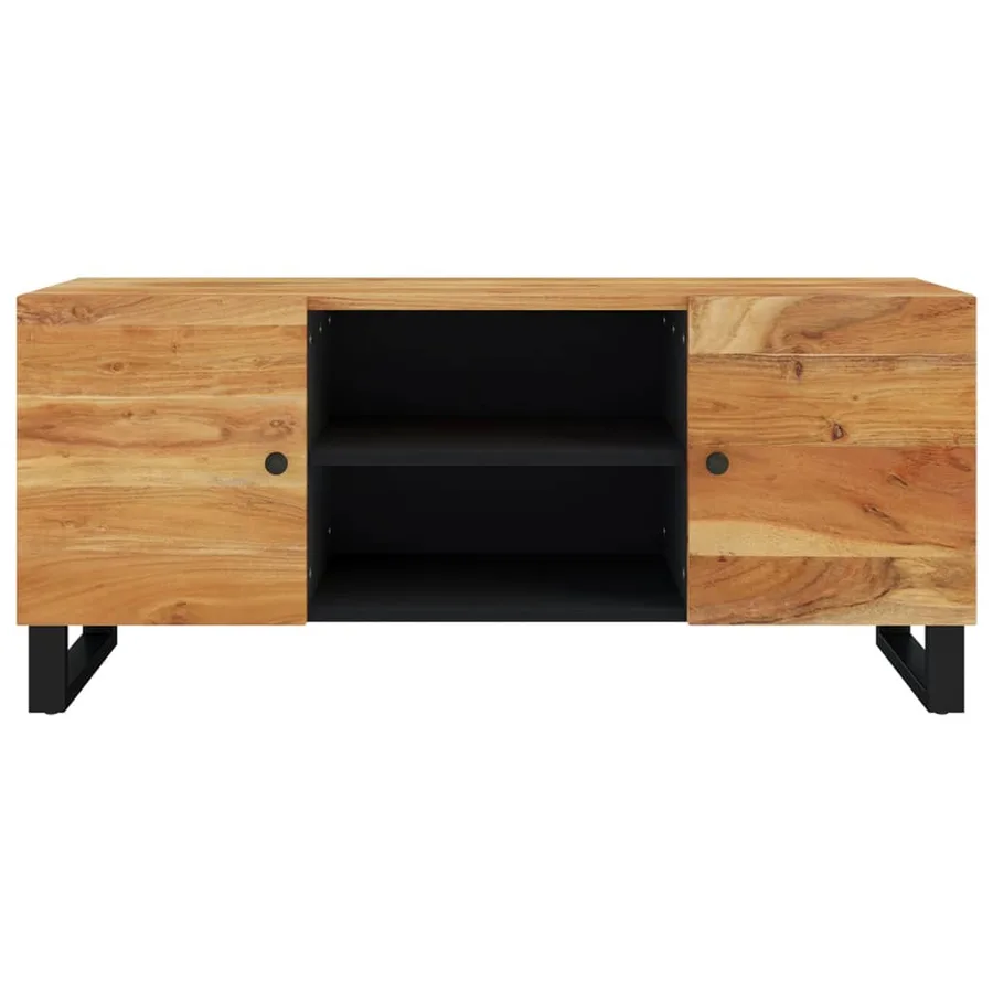 Meuble TV 105x33x46 cm Bois d'acacia massif - 4