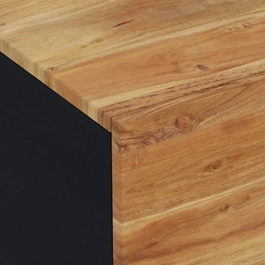 Meuble TV 105x33x46 cm Bois d'acacia massif - 6