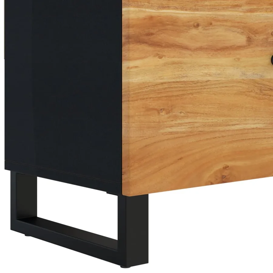 Meuble TV 105x33x46 cm Bois d'acacia massif - 7