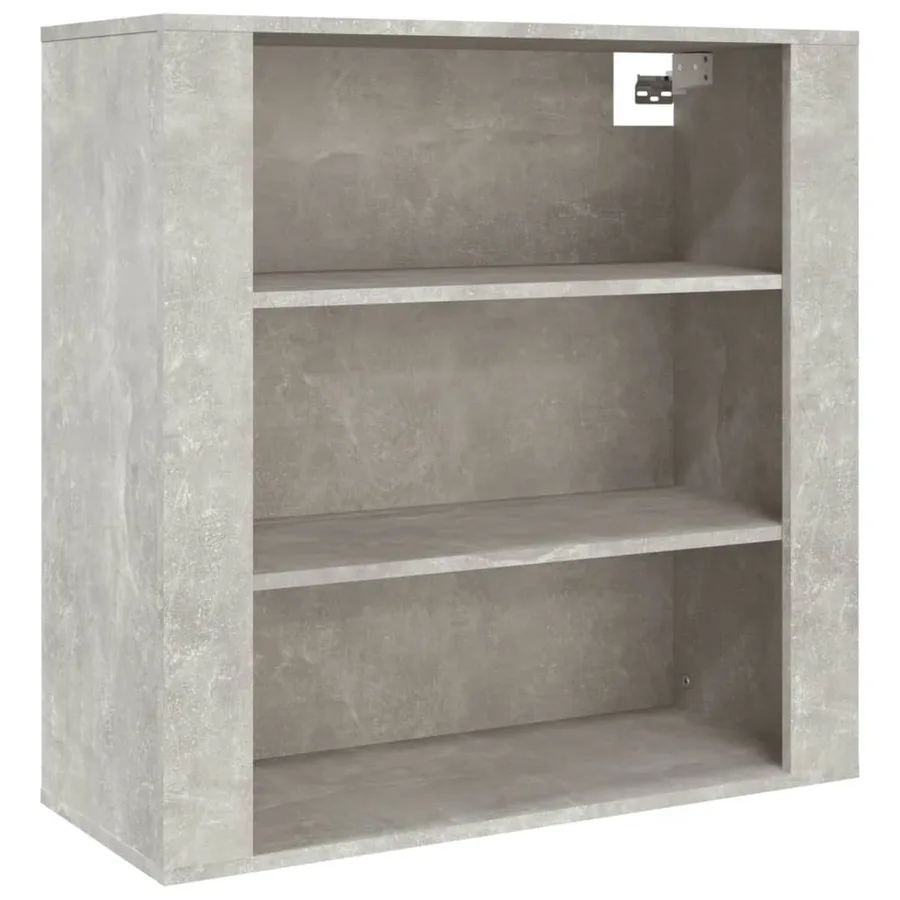 Armoire murale Gris béton 80x33x80 cm Bois d'ingénierie - 2