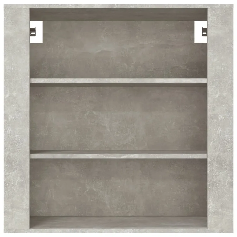 Armoire murale Gris béton 80x33x80 cm Bois d'ingénierie - 3