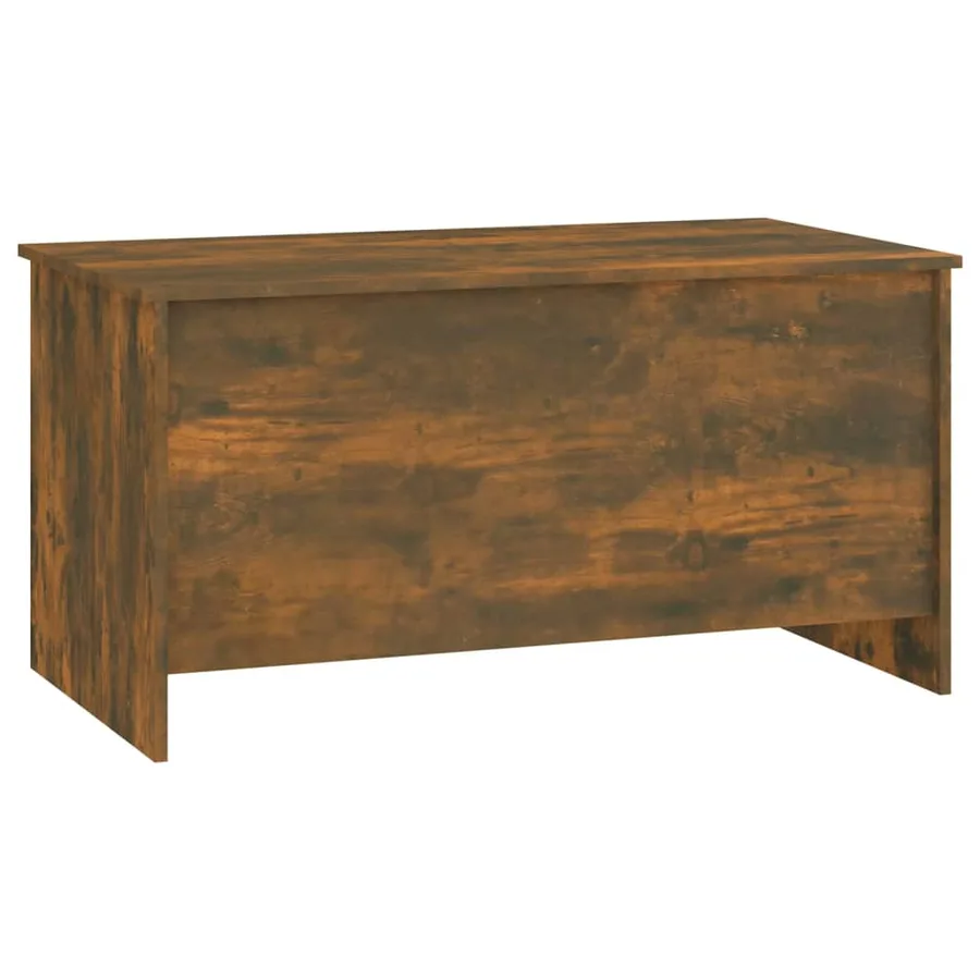 Table basse Chêne fumé 102x55,5x52,5 cm Bois d'ingénierie - 3