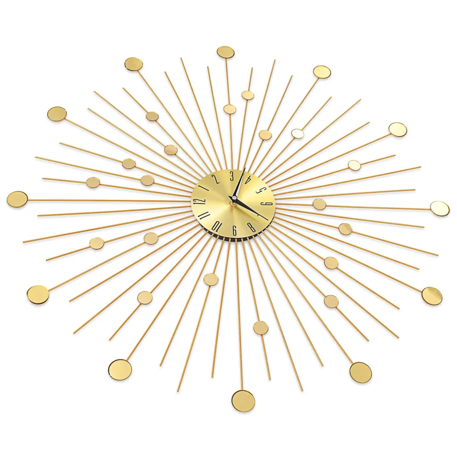 Horloge murale Métal 70 cm Doré - 6