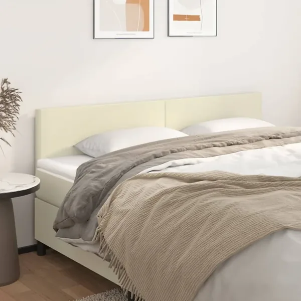 Têtes de lit Crème 180x5x78/88 cm Similicuir