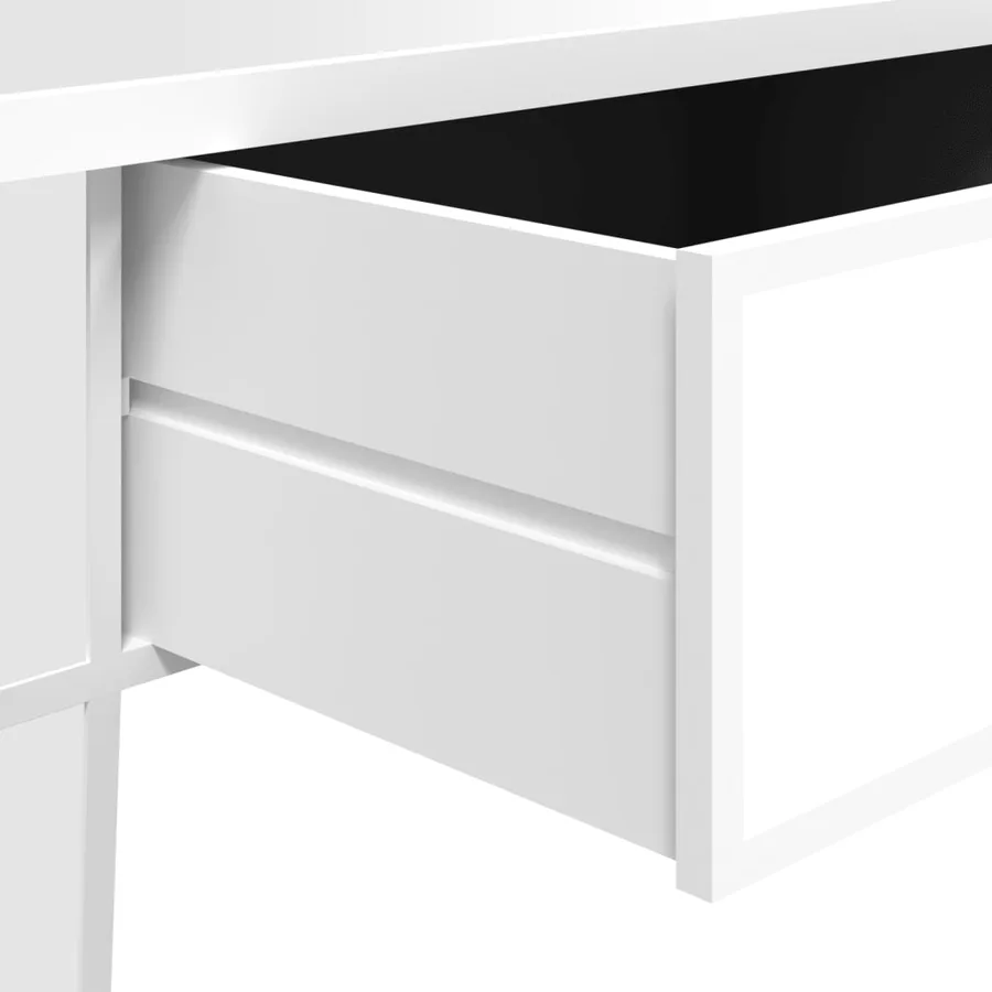 Table basse à miroir 106x45x45 cm Bois d'ingénierie et verre - 11