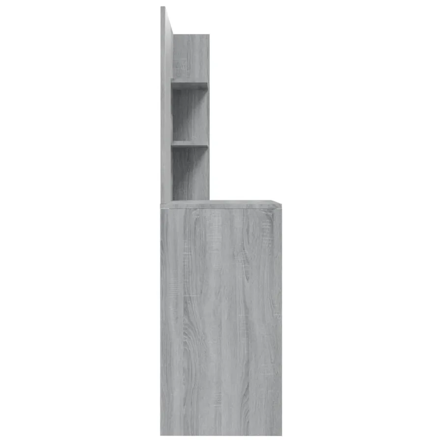 Coiffeuse avec miroir Sonoma gris 74,5x40x141 cm - 8
