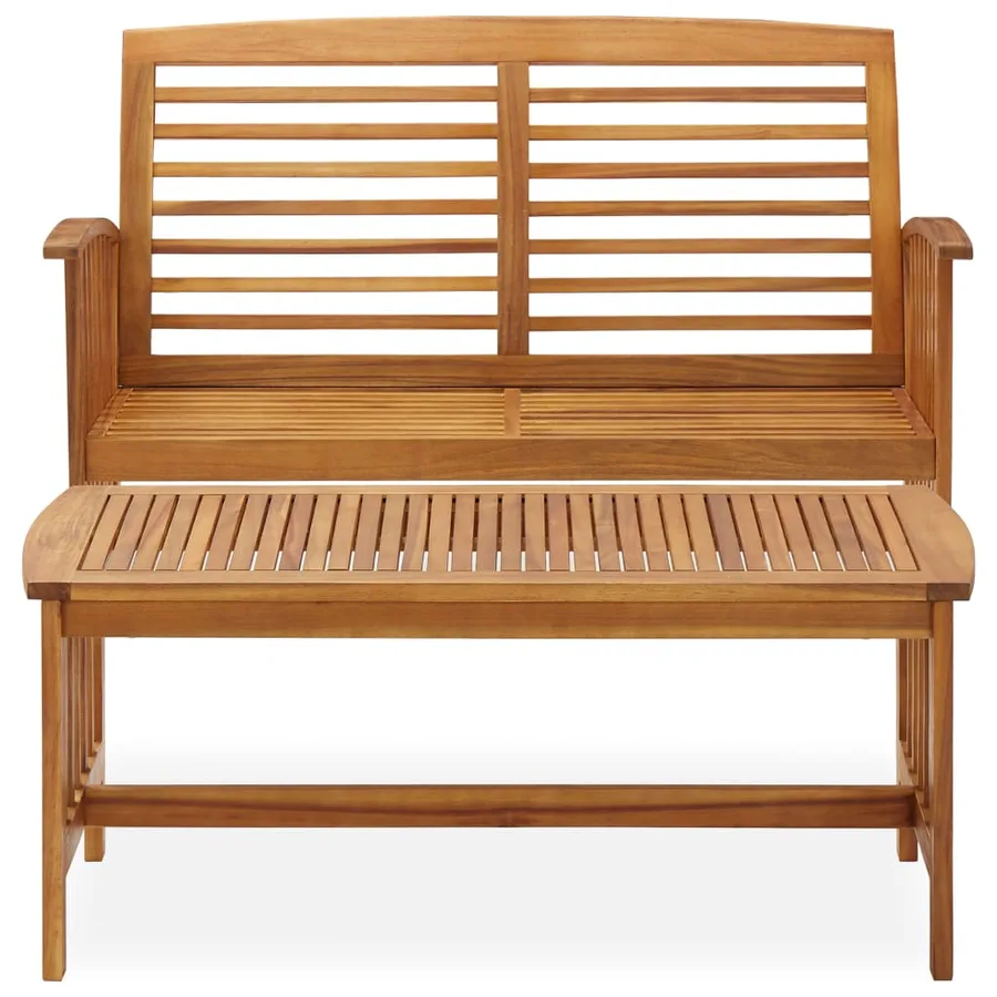 Salon de jardin 2 pcs Bois d'acacia solide - 3