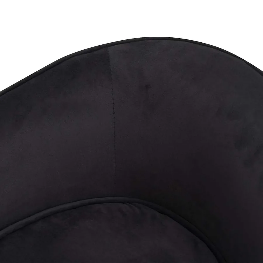 Canapé pour chien Noir 69x49x40 cm Peluche et similicuir - 7