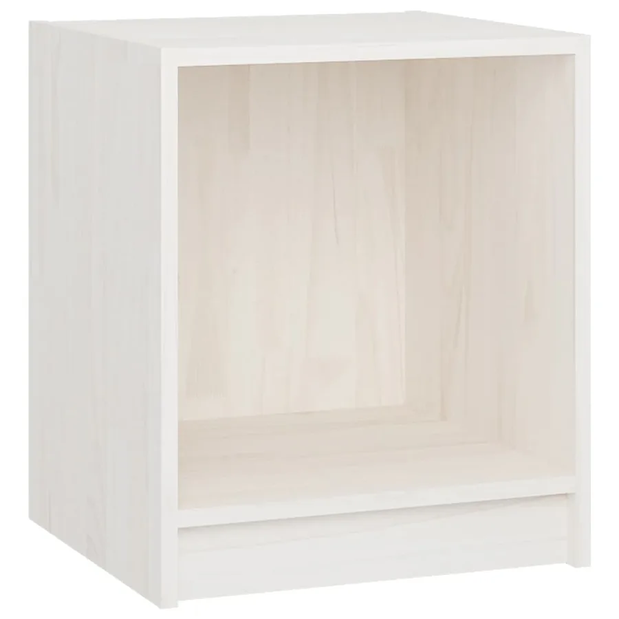Tables de chevet 2 pcs Blanc 35,5x33,5x41,5 cm Pin massif - 5