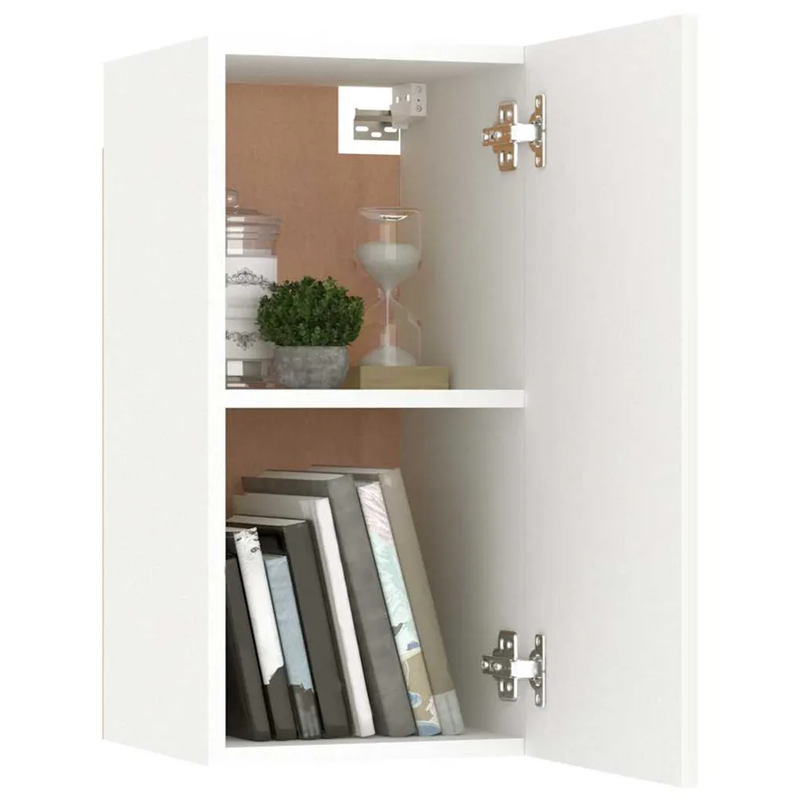 Ensemble de meubles TV 4 pcs Blanc Bois d'ingénierie - 5