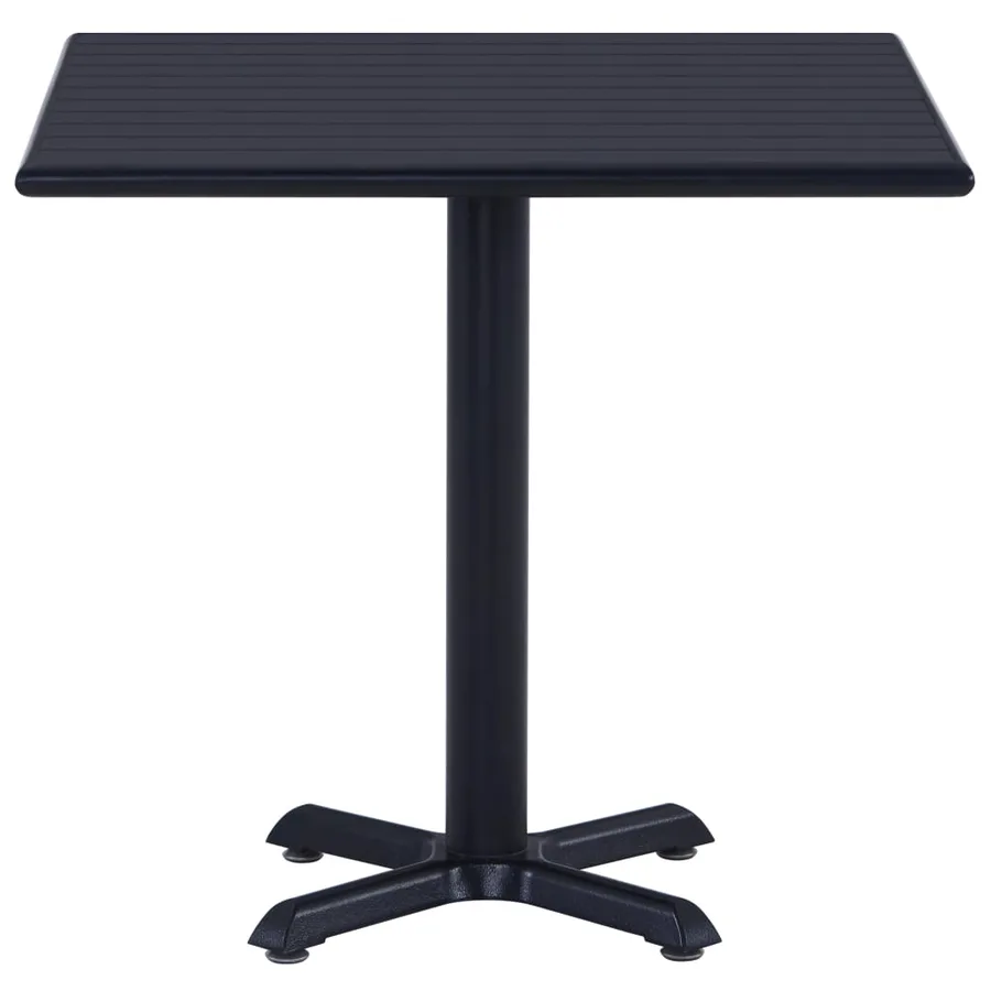 Table de jardin Noir 80x80x75 cm - 2