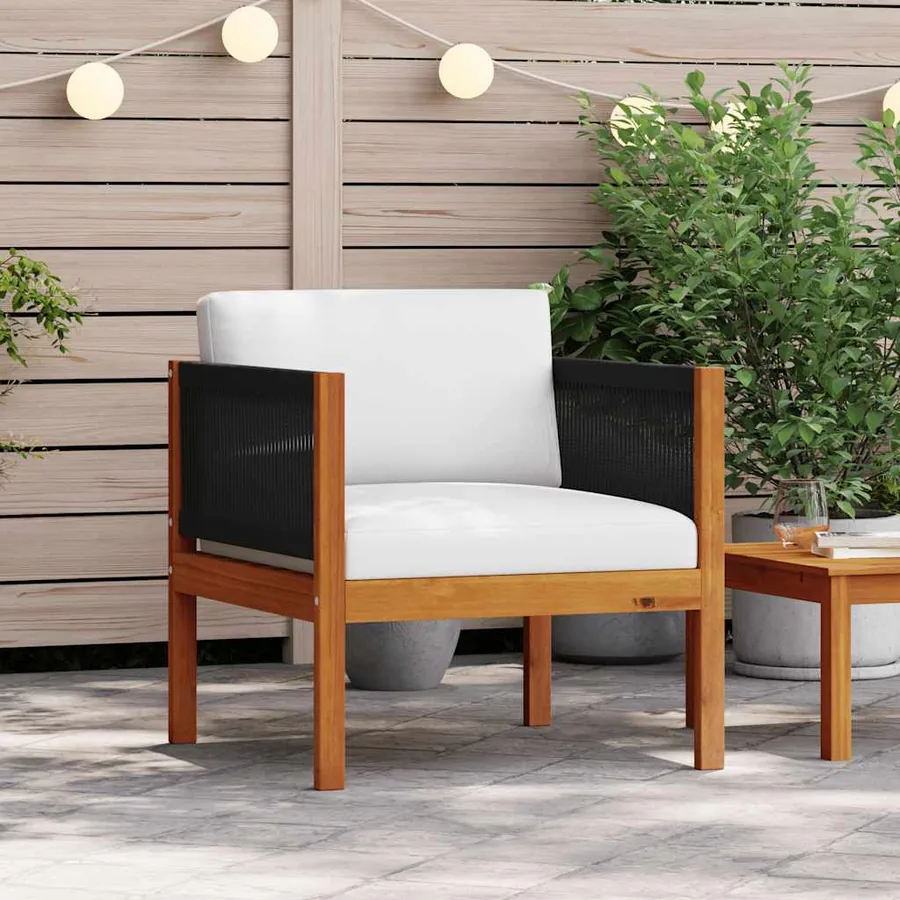Chaises de jardin lot de 2 Bois d'acacia massif