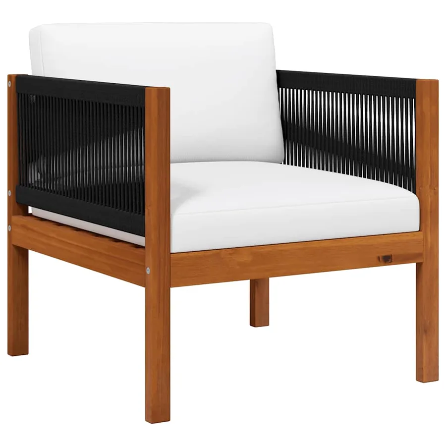 Chaises de jardin lot de 2 Bois d'acacia massif - 2