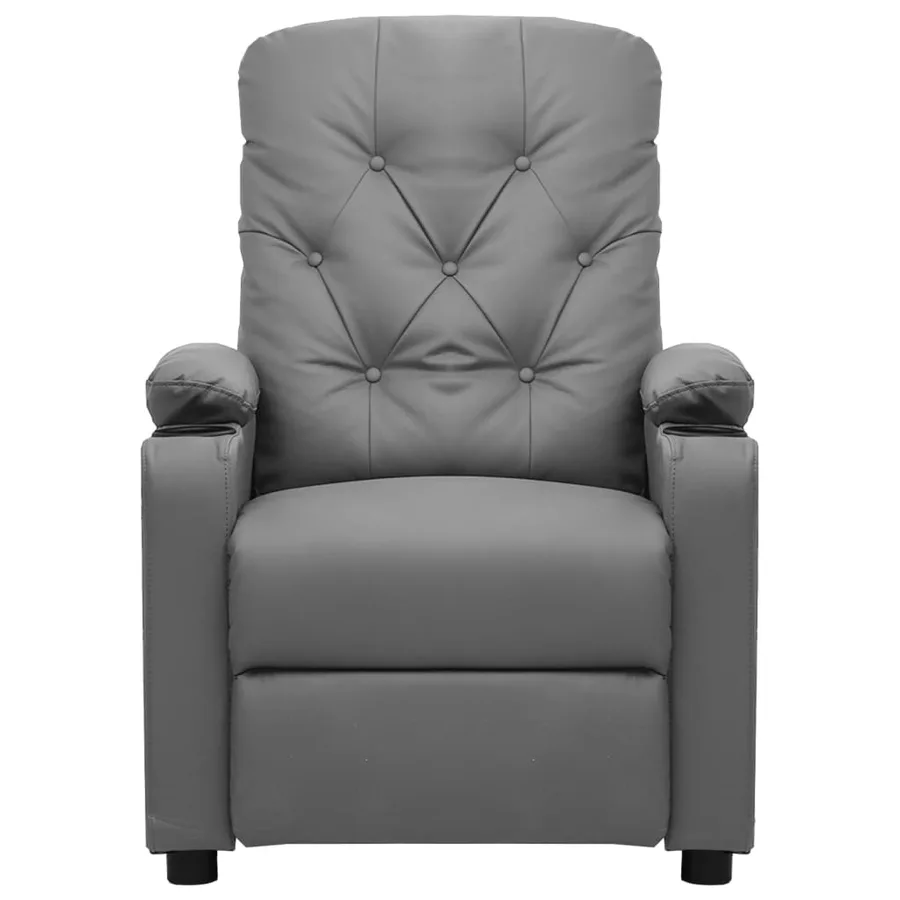 Fauteuil de massage électrique Gris Similicuir - 3