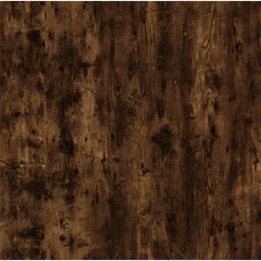 Table basse Chêne fumé 100x50x45 cm Bois d'ingénierie et fer - 7