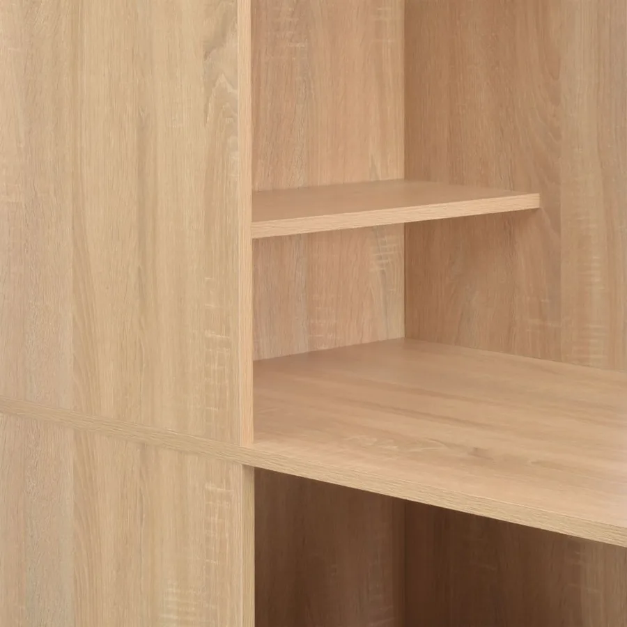Table de bar avec armoire Chêne 115x59x200 cm - 5