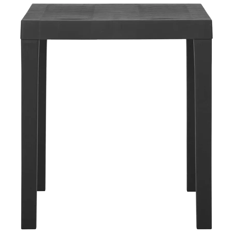 Table de jardin Gris 79x65x72 cm Plastique - 3