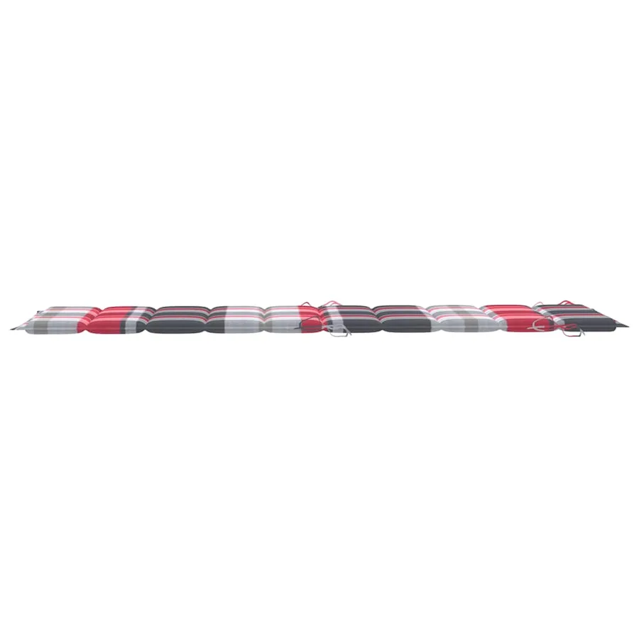 Chaises longues lot de 2 avec table et coussins Acacia solide - 9