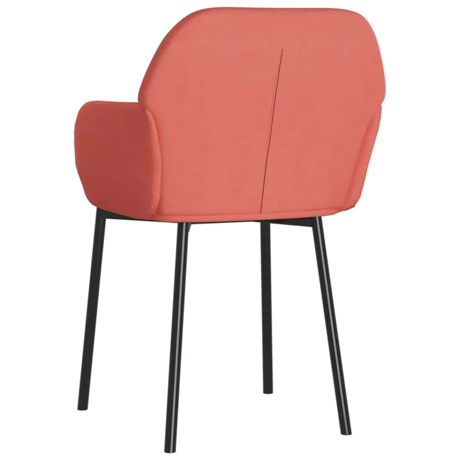 Chaises à manger lot de 2 Rose Velours - 4