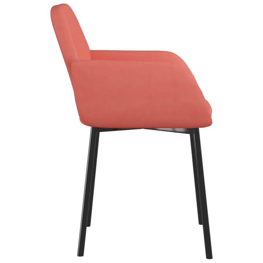 Chaises à manger lot de 2 Rose Velours - 6