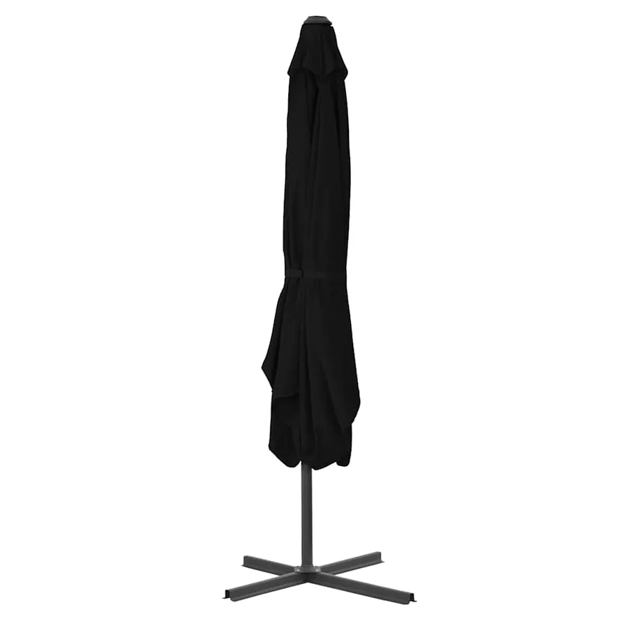 Parasol de jardin avec mât en acier noir 250x250x230 cm - 3