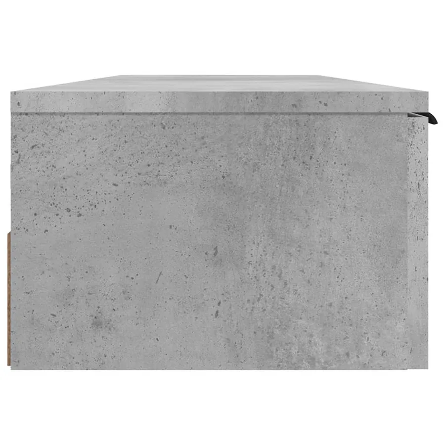 Armoire murale Gris béton 102x30x20 cm Bois d'ingénierie - 7
