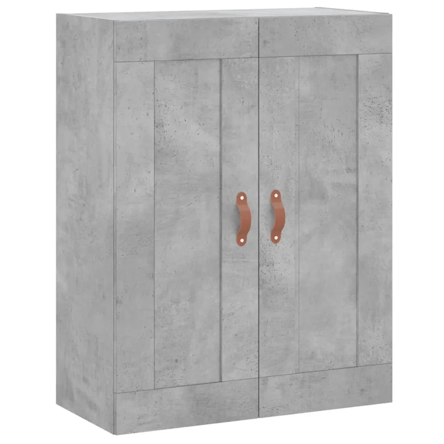 Armoires murales 2 pcs gris béton bois d'ingénierie - 5
